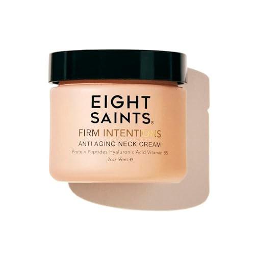 Eight Saints Firm Intentions Anti-Aging Halscreme – Strafft die Haut und reduziert Falten mit Protein-Peptiden, Hyaluronsäure und Niacinamid, 59 ml