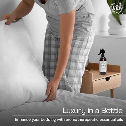 Muse Apothecary Linen Ritual - Aromatischer, beruhigender und entspannender Wäschespray für Bettwäsche, Wäsche und Stoffe - mit ätherischen Aromatherapie-Ölen - Lavendel Serenity