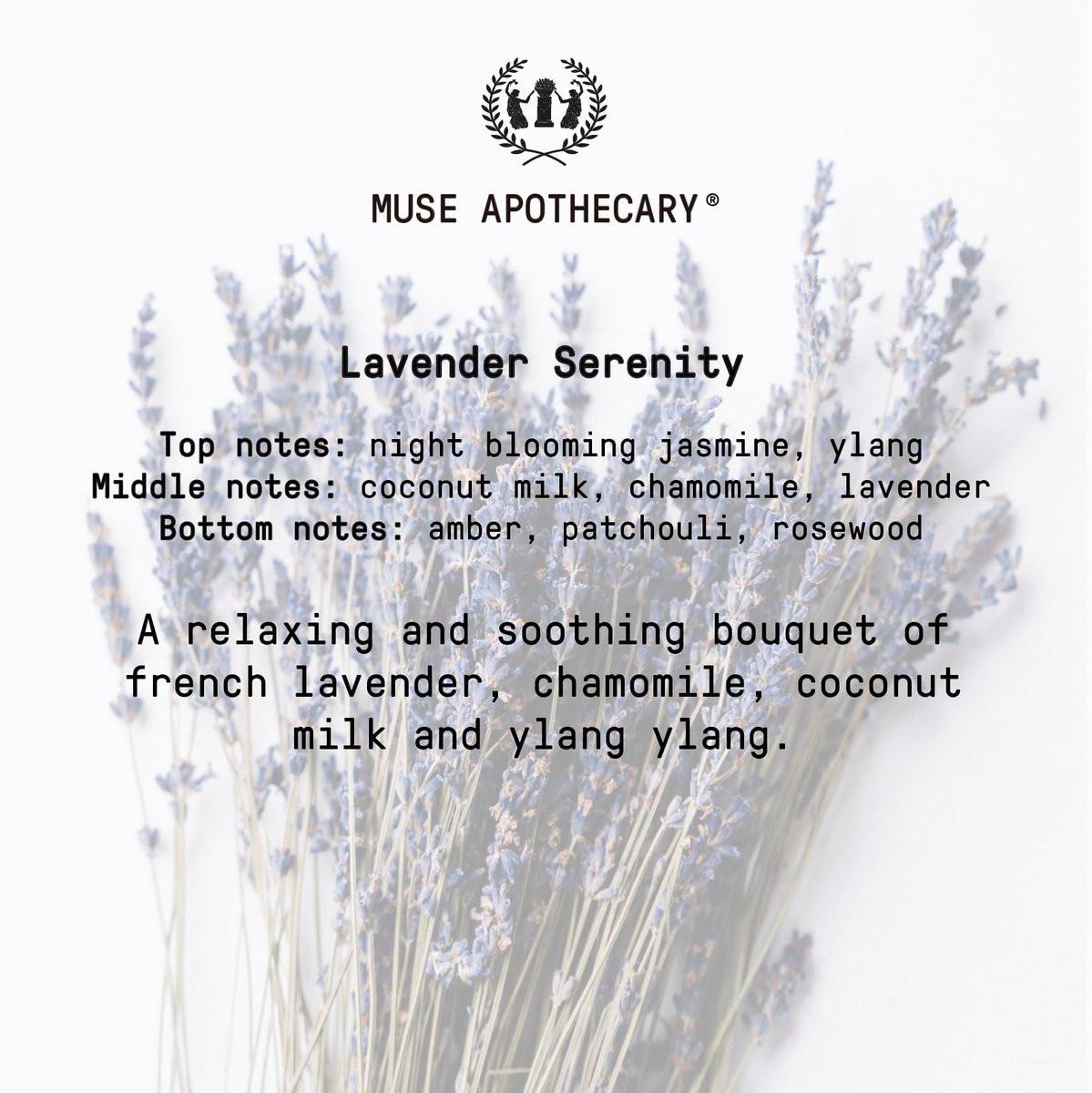 Muse Apothecary Linen Ritual - Aromatischer, beruhigender und entspannender Wäschespray für Bettwäsche, Wäsche und Stoffe - mit ätherischen Aromatherapie-Ölen - Lavendel Serenity