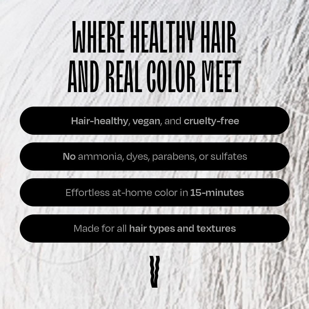 Overtone Daily Color Depositing Conditioner – 4,5 oz Temporäre Farbspülung mit Sheabutter & Kokosöl für Pastell-Silber (Serene Silver) – Vegan & Tierversuchsfrei