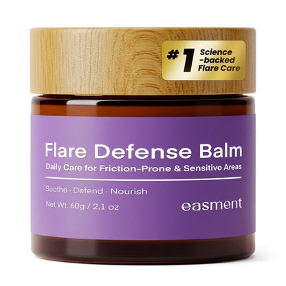 Easment Hidradenitis Suppurativa Flare Defense Balm – 2 oz Wissenschaftlich fundierter täglicher Schutz für zu Follikulitis und Hautunreinheiten neigende Haut – Microsilver BG™, Zinkoxid & botanische Mischung – Nicht fettend, nicht fleckend