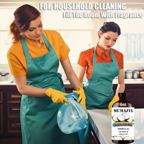 Kokosnuss ätherisches Öl, 120 ml für Diffuser, Luftbefeuchter, Yoga, Reinigung, DIY Kerzen- und Seifenherstellung - MUMAZYL