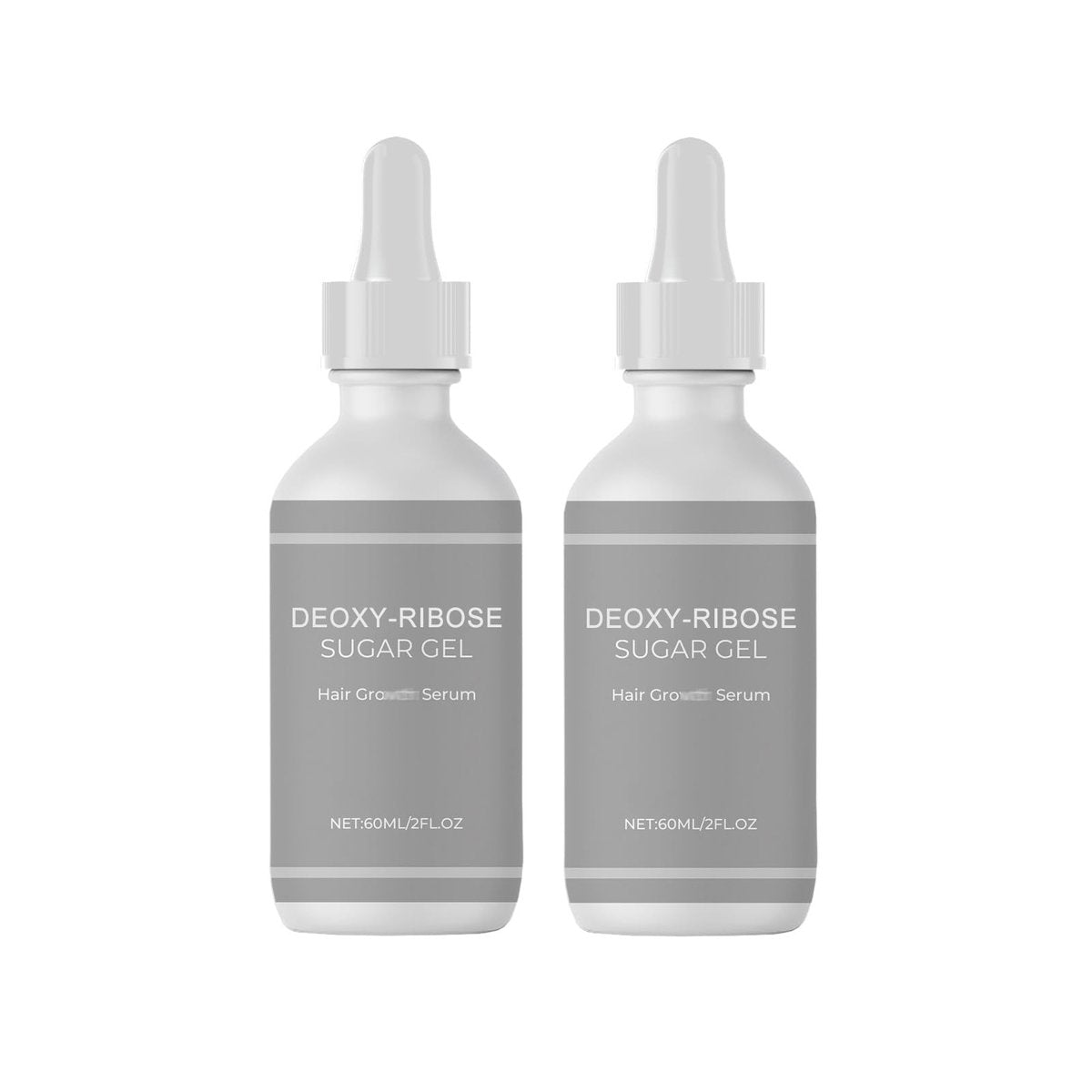 Deoxyribose Sugar Gel Haarwachstum – Deoxy Ribose Zucker für Haarstärkung, geeignet für Männer und Frauen, 2er-Pack