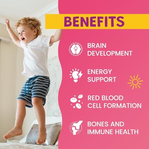Flüssiges Eisenpräparat für Kinder, Frauen & Männer – mit Calcium, Zink, Multivitamin-Tropfen – Immununterstützung, Blutbildner & Energieunterstützung bei Eisenmangel, Anämie, vegan 2 Fl Oz