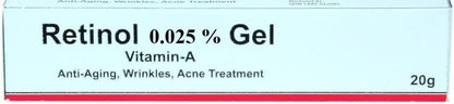 Polet Retinol Gel 0,025% Vitamin A – Anti-Aging Formel gegen feine Linien, Falten, Alters- und Sonnenflecken, 20 g