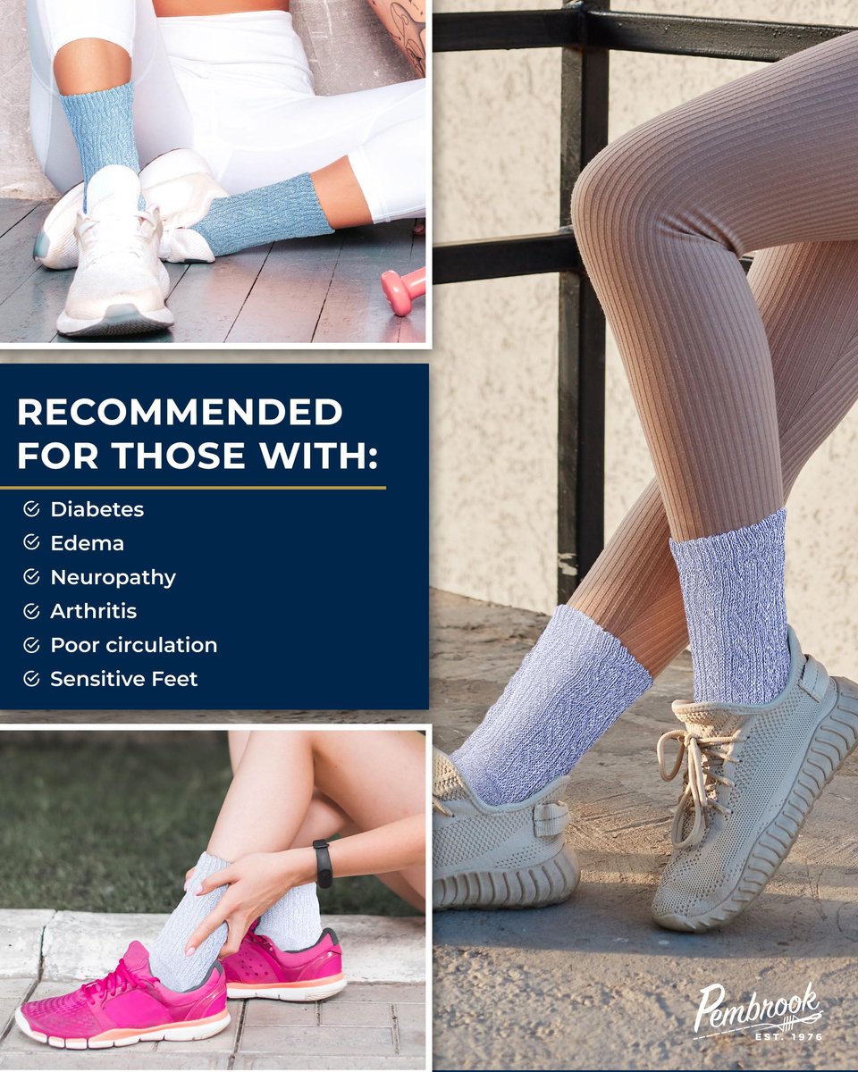 Pembrock Diabetikersocken für Damen Größe 9-11, diabetische Socken für Damen & Herren, nicht einschnürende Socken für geschwollene Füße, Socken für Diabetikerinnen, weiche Bambusviskose, mehrfarbig Pink/6 Paar