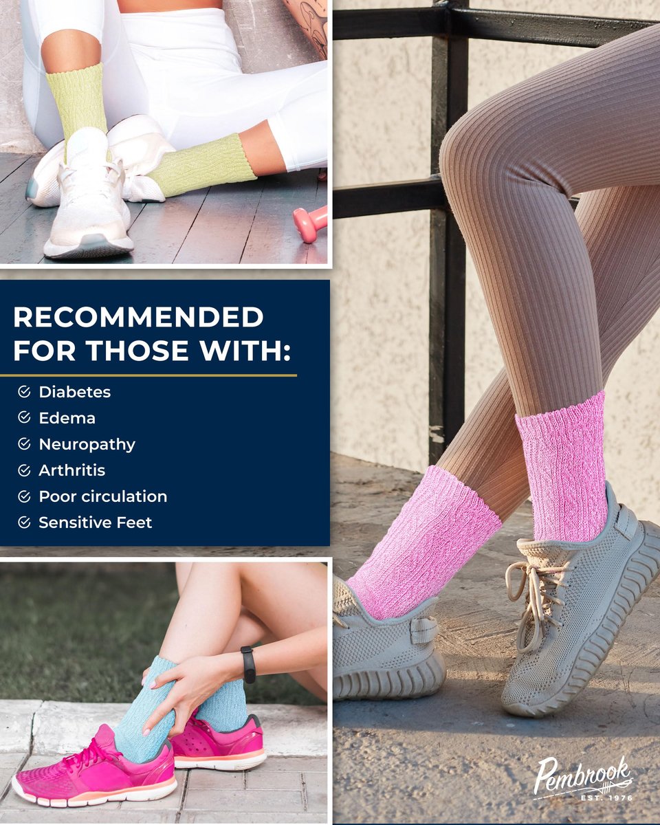 Pembrook Diabetiker Socken für Damen Größe 9-11, Weiche Diabetiker Socken für Frauen & Männer, Nicht einschnürende Socken für geschwollene Füße, Socken für Diabetikerinnen, Bambusviskose Komfortsocken, Pastellfarben 6 Paar