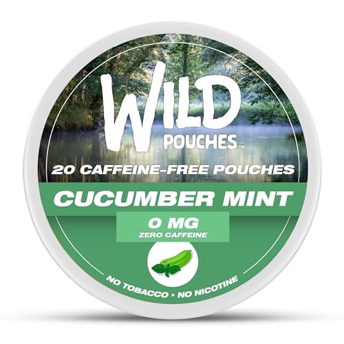 Wild 0mg Nikotinfreie Beutel Kein Koffein Gurke Minze - 20 koffeinfreie Beutel