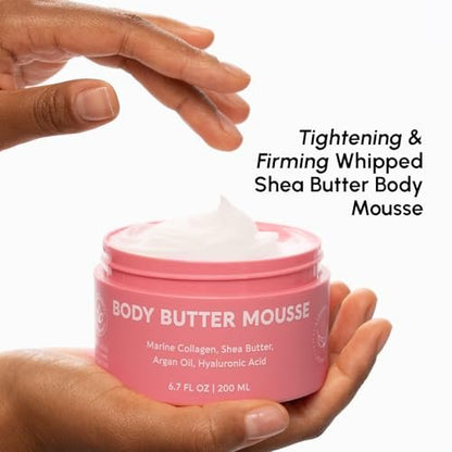MAREE Whipped Body Butter – Ayurvedische Hautpflege mit Vanille, Sheabutter, Meeres-Kollagen & Arganöl – Feuchtigkeitsspender für trockene Haut – 200 ml