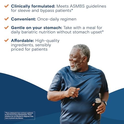 Bariatric Fusion One Per Day Bariatrisches Multivitamin mit Eisen Kautabletten | Zitrusbeer-Geschmack | Vitamine für Magenbypass und Schlauchmagen | Nicht-GVO | 30 Stück