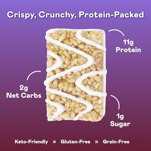 Magic Spoon Treats – 8 Proteinriegel, Salted Caramel – Zuckerfreier, glutenfreier Snack für Erwachsene – Low Carb & Keto-freundlich
