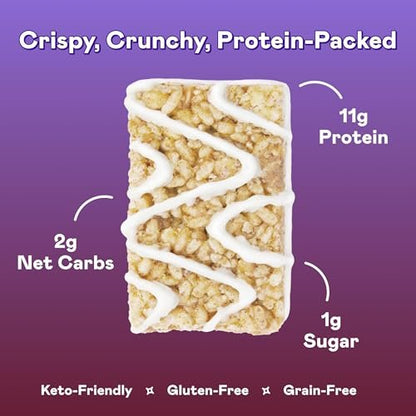 Magic Spoon Treats – 8 Proteinriegel, Salted Caramel – Zuckerfreier, glutenfreier Snack für Erwachsene – Low Carb & Keto-freundlich