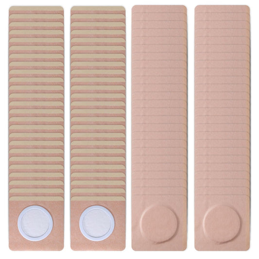 100 Stück Einweg-Rizinusöl-Bauchnabelpflaster | 8x8 cm hochsaugfähig | Selbstklebende Rizinusöl-Wickel für Nacken/Schultern/Knie | Kein Auswaschen | Bio-Baumwolle | Anti-Durchsickerung