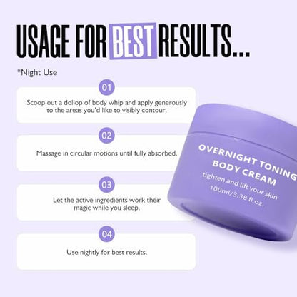 Sea-Maid Overnight Toning Body Firming Cream – Anti-Falten Feuchtigkeitscreme für straffe und glatte Haut (100 ml)