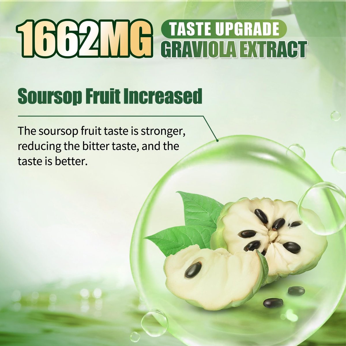 Soursop Bitters Flüssigkeit mit Schwarzkümmel, Kurkuma & Moringa – 15-in-1 Kräutermischung für Immunsystem, Verdauung, Antioxidantien & Hautgesundheit (240 ml)