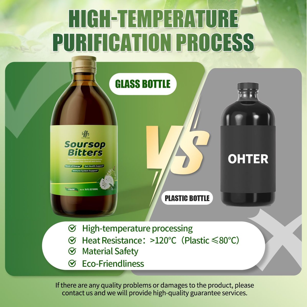 Soursop Bitters Flüssigkeit mit Schwarzkümmel, Kurkuma & Moringa – 15-in-1 Kräutermischung für Immunsystem, Verdauung, Antioxidantien & Hautgesundheit (240 ml)