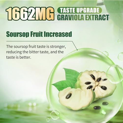 Soursop Bitters Flüssigkeit mit Schwarzkümmel, Kurkuma & Moringa – 15-in-1 Kräutermischung für Immunsystem, Verdauung, Antioxidantien & Hautgesundheit (240 ml)