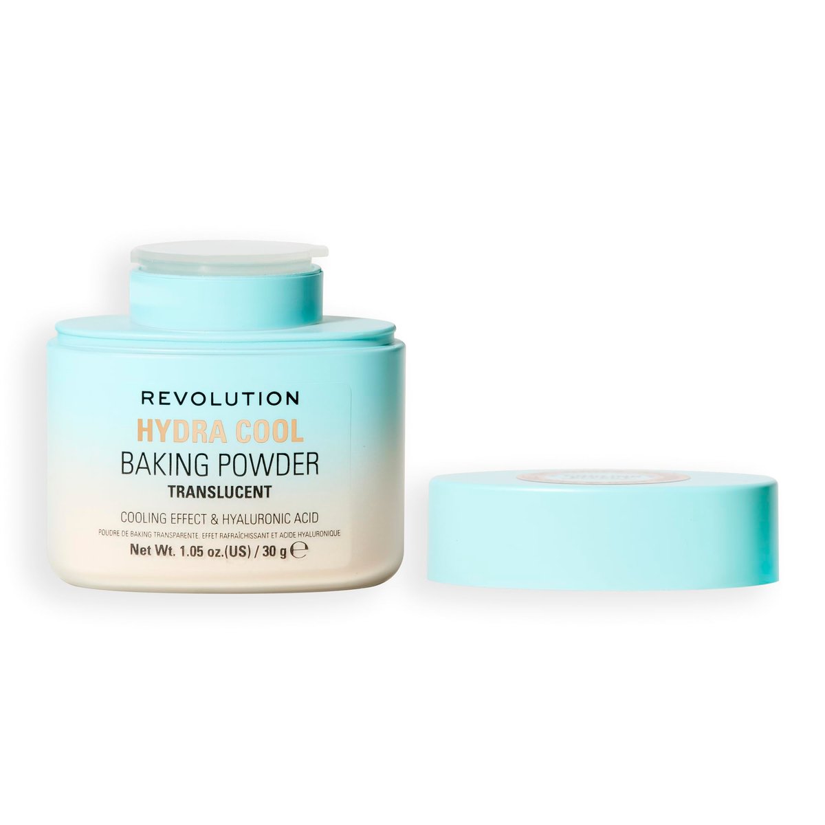 Revolution Beauty London Hydra Cool Cooling Loose Baking Powder – Make-up-Setting-Puder mit Hyaluronsäure, vegan & tierversuchsfrei, 1,05 oz