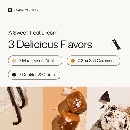 Gainful Geschmacksstäbchen für ungesüßtes Proteinpulver – Sweet Treat Variety Pack mit Vanille, Salted Caramel, Cookies & Cream – geschmacksneutrales Protein aufwerten – ohne Zuckerzusatz – 14 Stück
