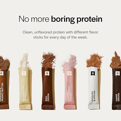 Gainful Geschmacksstäbchen für ungesüßtes Proteinpulver – Sweet Treat Variety Pack mit Vanille, Salted Caramel, Cookies & Cream – geschmacksneutrales Protein aufwerten – ohne Zuckerzusatz – 14 Stück
