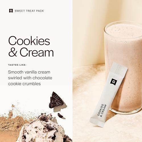 Gainful Geschmacksstäbchen für ungesüßtes Proteinpulver – Sweet Treat Variety Pack mit Vanille, Salted Caramel, Cookies & Cream – geschmacksneutrales Protein aufwerten – ohne Zuckerzusatz – 14 Stück