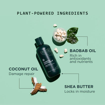 Sienna Naturals Dew Magic Leave-In Conditioner – Anti-Frizz, Leichte Feuchtigkeit, Stärkung mit Baobab & Kokosöl – Vegan – Ideal für Locken – 11 oz