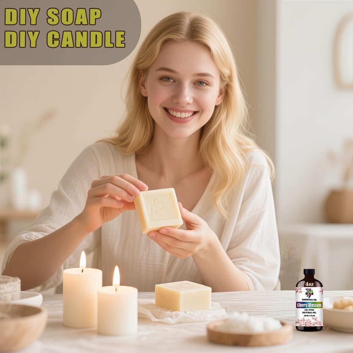 Kirschblütenöl – Zartes Kirschblütenöl für Diffuser, DIY-Kerzen, Seife, Luftbefeuchter, Schlafzimmer, Geschenk – 120 ml
