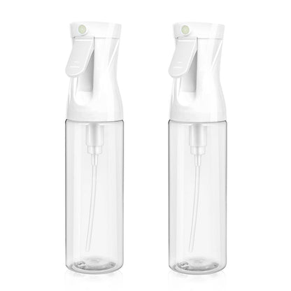 aireza 2er-Pack Feinsprühflasche für Haare - Patentiertes Ultrafeinsprühen für Styling, Reinigung, Pflanzen und mehr - BPA-frei, auslaufsicher, 360° Sprühdüse, langlebig - Weiß (300 ml/10,1 oz)