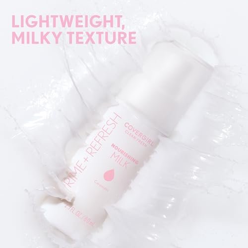 COVERGIRL Clean Fresh Nourishing Milk Spray - 100, Feuchtigkeitsspendendes Gesichtsspray, prallende Wirkung, samtig-matter Finish, vegane Formel