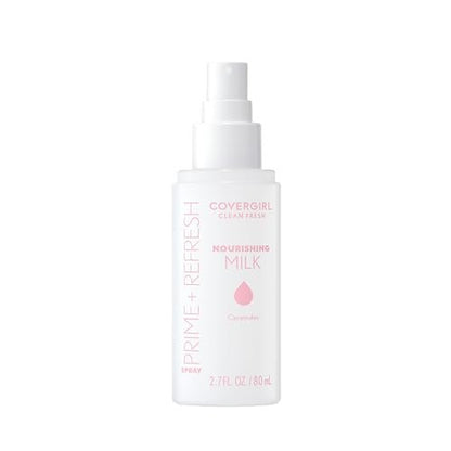 COVERGIRL Clean Fresh Nourishing Milk Spray - 100, Feuchtigkeitsspendendes Gesichtsspray, prallende Wirkung, samtig-matter Finish, vegane Formel