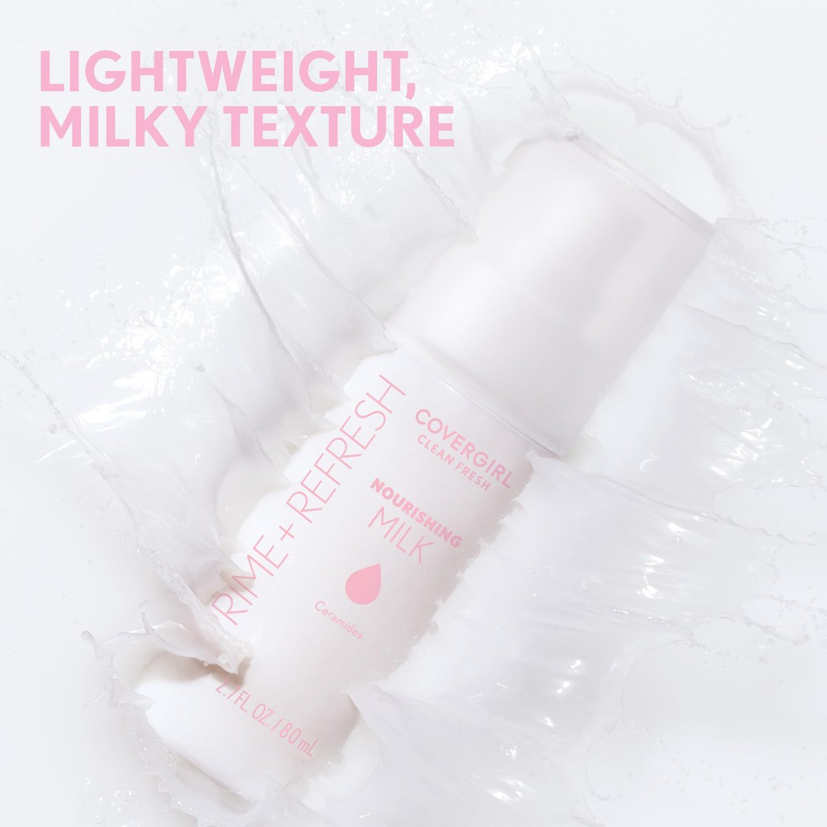 COVERGIRL Clean Fresh Nourishing Milk Spray - 100, Feuchtigkeitsspendendes Gesichtsspray, prallende Wirkung, samtig-matter Finish, vegane Formel