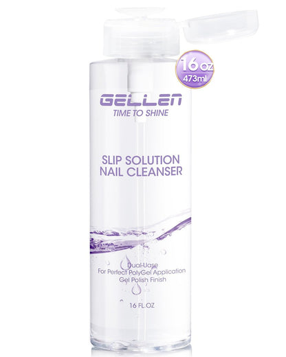 GELLEN 16oz Multi-Purpose Nagelreiniger – Pumpspender Nageloberflächenreiniger für die Vorbereitung, Tacky-Rückstandsentferner für Hochglanz-Gel-Top-Coat, Polygel-Slip-Lösung, Nagelreinigung für Maniküre