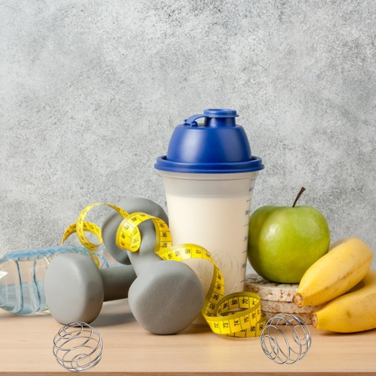 KASBEE Shaker Balls 2,1 Zoll, 2er-Pack Mixkugeln, 304 Edelstahl, klumpenfrei, für Shaker Cups, Mixerflaschen, Einmachgläser, Proteinshakes, Smoothies