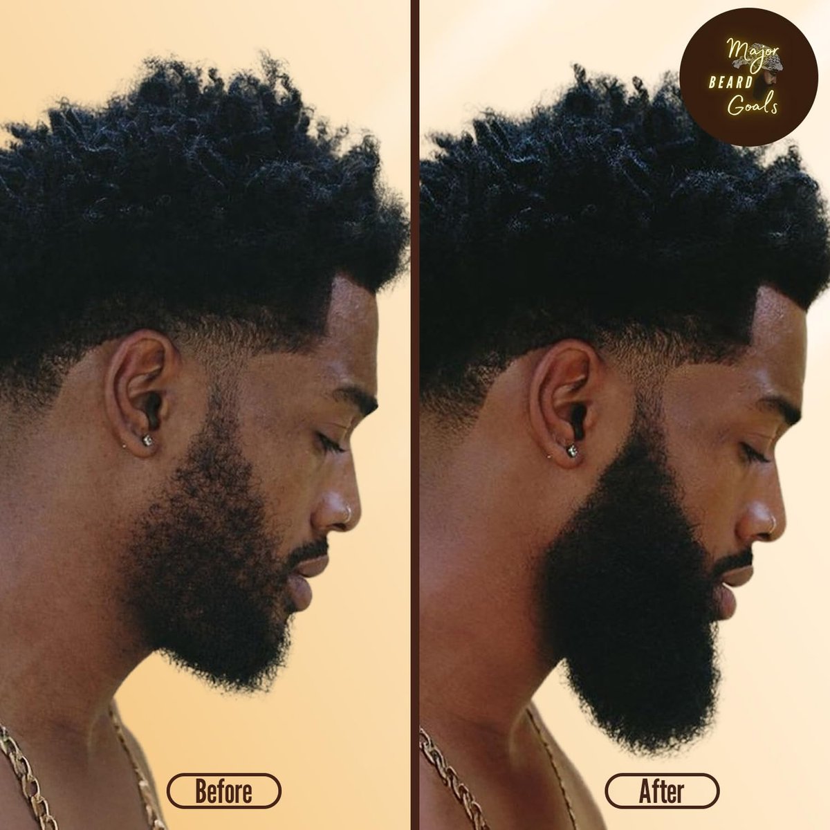 Major Beard Goals Bartbutter für Männer – Leave-In Softener für Bart & Schnurrbart, Feuchtigkeitscreme reduziert Juckreiz – Jamaican Black Castor Oil, Biotin, Kollagen & Sheabutter – 118 ml