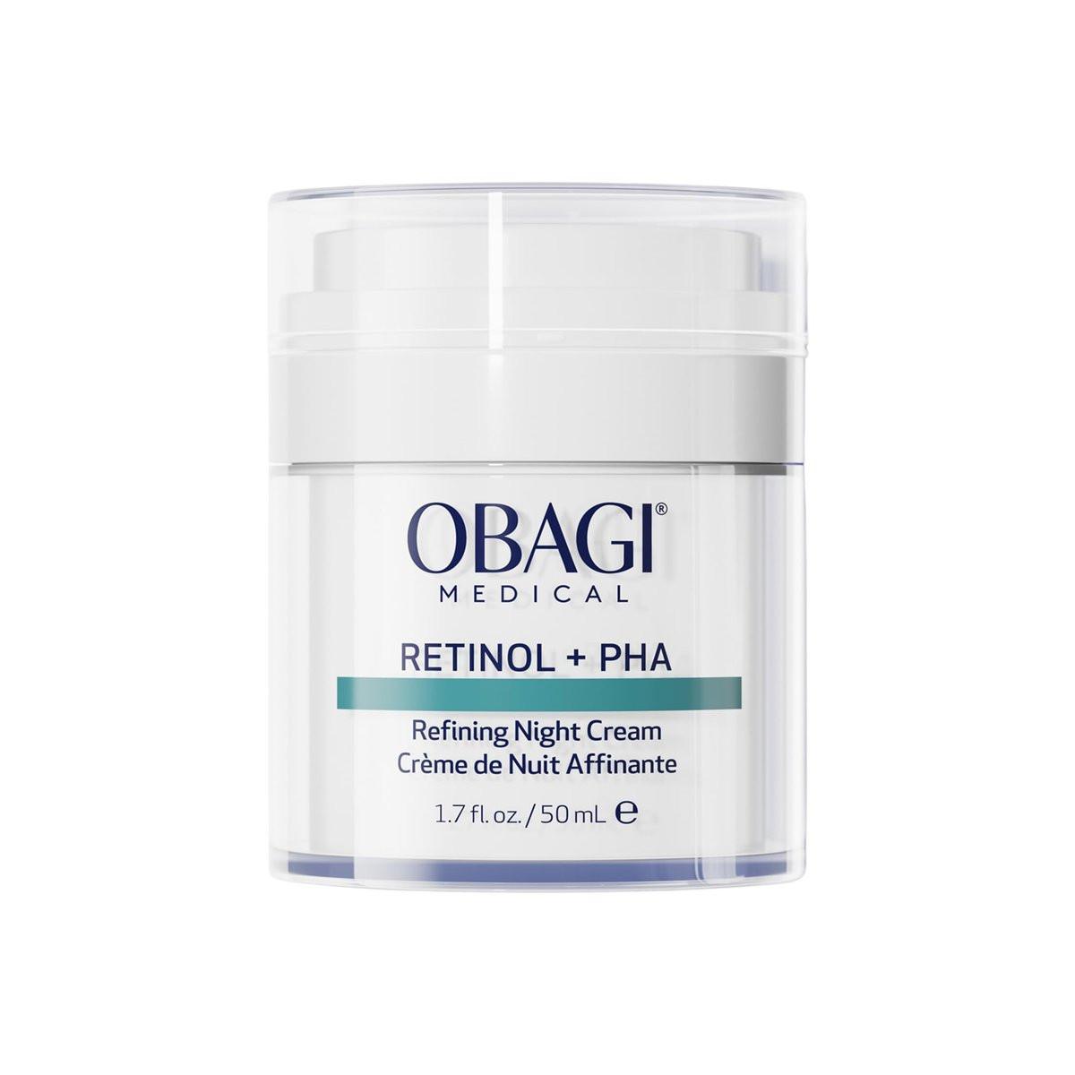 Obagi Medical Retinol + PHA Refining Night Cream – Klinisch erprobte, dual-wirkende Anti-Aging-Nachtcreme für glattere, erneuerte Haut und einen gleichmäßigeren Teint – 1,7 oz