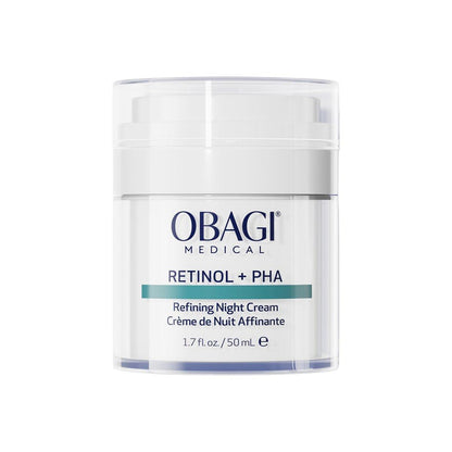 Obagi Medical Retinol + PHA Refining Night Cream – Klinisch erprobte, dual-wirkende Anti-Aging-Nachtcreme für glattere, erneuerte Haut und einen gleichmäßigeren Teint – 1,7 oz