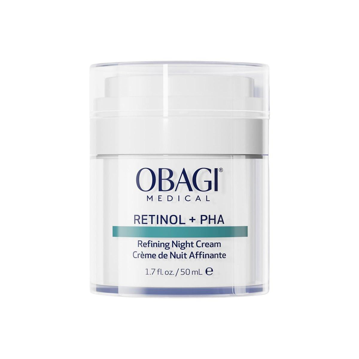 Obagi Medical Retinol + PHA Refining Night Cream – Klinisch erprobte, dual-wirkende Anti-Aging-Nachtcreme für glattere, erneuerte Haut und einen gleichmäßigeren Teint – 1,7 oz