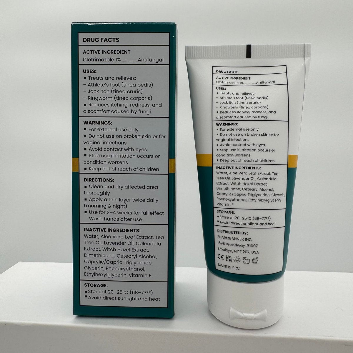 Antimykotische Creme gegen Juckreiz, Ringelflechte, Psoriasis und Fußpilz – Extra starke Linderung für juckende, brennende Haut – Schnell wirkende Formel bei Tinea cruris, Tinea versicolor und Hautirritationen