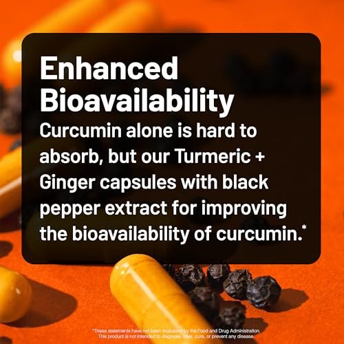 NatureWise Curcumin mit Ingwer 2400 mg – Hochdosiertes Kurkuma-Extrakt mit 2100 mg Curcuminoiden – Extra stark & hoch bioverfügbar – Vegan, Nicht-GVO – 90 Kapseln (30 Tage Vorrat)