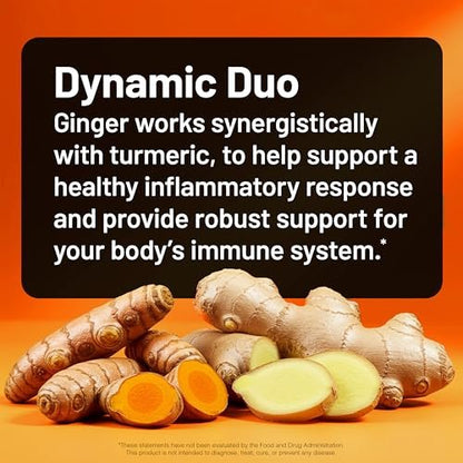NatureWise Curcumin mit Ingwer 2400 mg – Hochdosiertes Kurkuma-Extrakt mit 2100 mg Curcuminoiden – Extra stark & hoch bioverfügbar – Vegan, Nicht-GVO – 90 Kapseln (30 Tage Vorrat)
