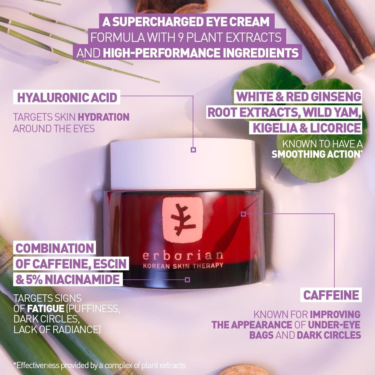 Erborian Skin Therapy Eye Cream – Multi-Perfecting Anti-Aging Augencreme mit Koffein, 15 ml