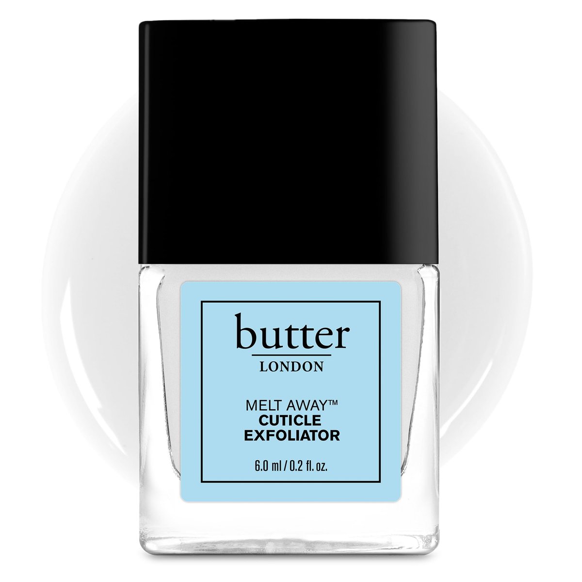 butter LONDON Nagelhautentferner Liquid, Melt Away – Nagelhaut-Weichmacheröl Exfoliator zur sanften Entfernung trockener und überwachsener Haut – Nagelpflege für saubere und gesund aussehende Nägel, Heim-Maniküre & Pediküre, 6 ml