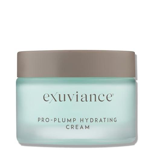 EXUVIANCE Pro-Plump Hydrating Cream – Straffende und feuchtigkeitsspendende Anti-Aging-Gesichtscreme mit Hyaluronsäure und Peptidkomplex, 1,6 oz