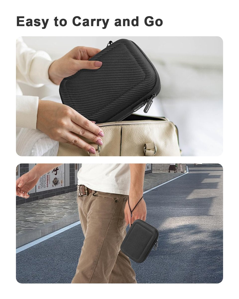 Krypthos Diabetic Supplies Travel Case – Organizer für Blutzuckermessgerät, Teststreifen, Lanzetten – Schwarz
