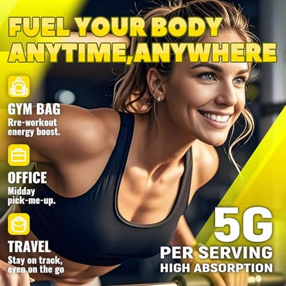 GlucoBio Creatin-Monohydrat Gummis (5g) – Pre-Workout Energie & Muskelwachstum für Männer & Frauen | Ananas-Elektrolyt-Gummis (135 Stück)