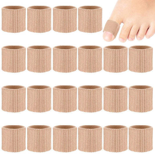 Blulu 24 Stück Zehenröhrchen 0,98 Zoll Polsterung Mais Pads für Zehen Hülsen Weiche Gel Schützer für Polsterung Hühneraugen Blasen Hornhaut 3 Größen (Hautfarbe, Große Größe)