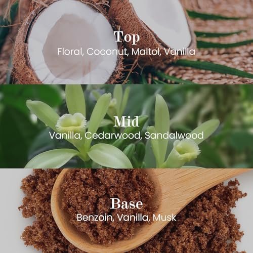 M&SENSE Natürliche Sojakerze | Vanille Sandelholz | 5,3 oz | Mini Frühlingsduftkerzen für Entspannung, Valentinstag Geschenk, Wohnkultur | für Schlafzimmer, Büro, Party Klein