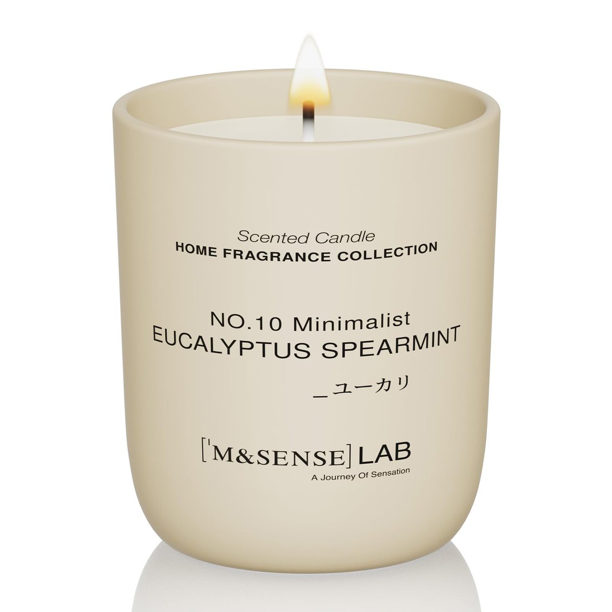 M&SENSE Natürliche Sojakerze | Eukalyptus Minze | 5,3 oz | Mini Frühlingsduftkerzen für Entspannung, Geschenk zum Valentinstag, Wohndekoration | für Schlafzimmer, Büro, Party Klein