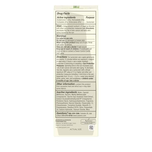 Aveeno Hautpflege-Set: Positively Radiant Tägliche SPF 30 Gesichts-Sonnenschutz-Feuchtigkeitscreme + Soja, 2,3 fl. oz. & Reisegröße Tägliche Feuchtigkeitscreme für Körper, Gesicht & Hände, 0,8 oz, Zweierpack, 2 Artikel