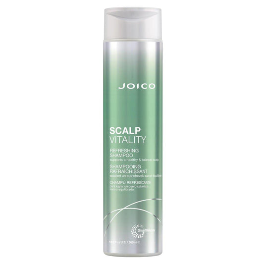 Joico Scalp Vitality Erfrischendes Shampoo – Unterstützt eine gesunde & ausgeglichene Kopfhaut – Für trockene, fettige und juckende Kopfhaut – Beruhigt & erfrischt – Entfernt Schuppen & reduziert Irritationen – 300 ml